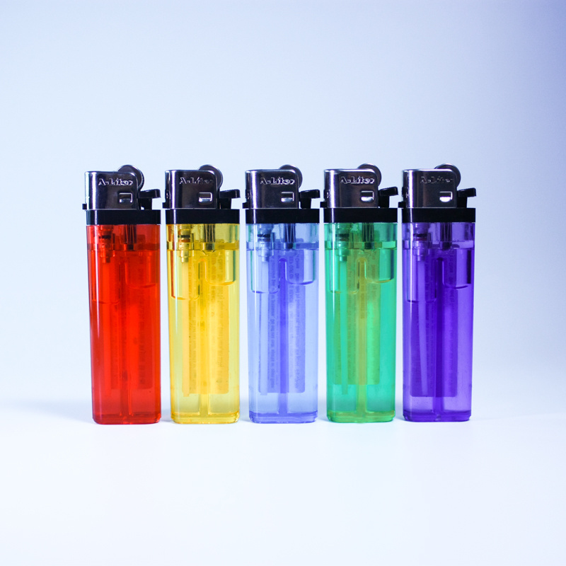 The Gas Lighter Minimalist Plastic Halloween Giveaways Flint for Cigarettes Has a Low Price for Regular Models