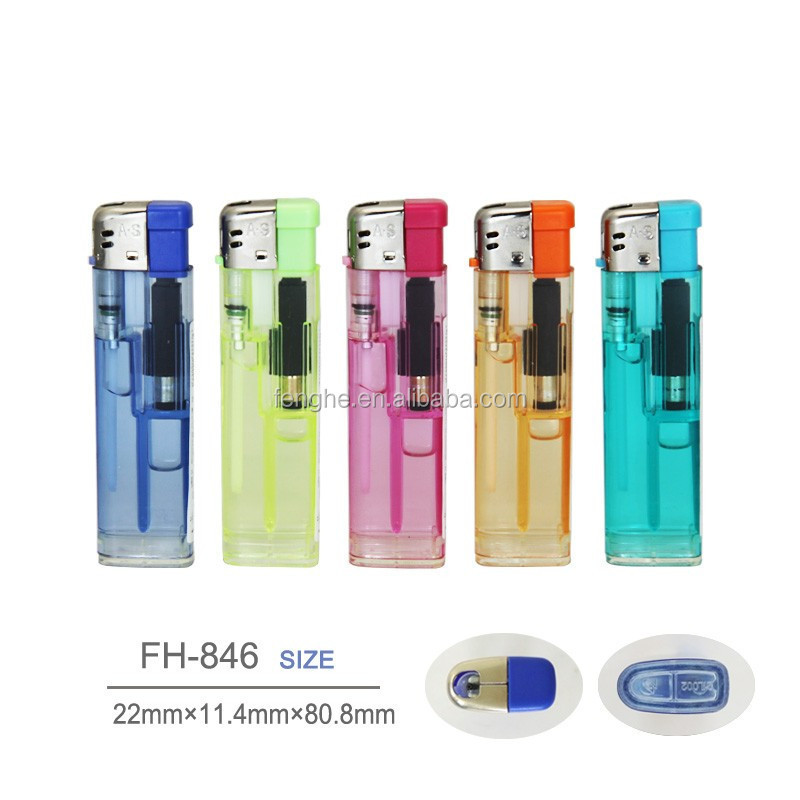 Factory Cigarette Benxi Lighter Electronic Gas Lighter FH-846 High Quality China Plastic Cartoon Business Gifts Refillable