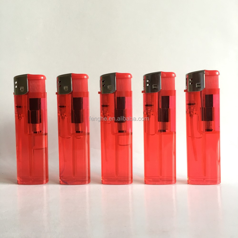 gas lighter cheap wholesale fancy lighter in China FH-608 clear