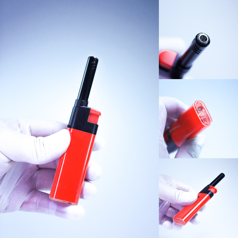 Private brand custom logo wind proof blowtorch cigarette lighter can be refilled with empty gas