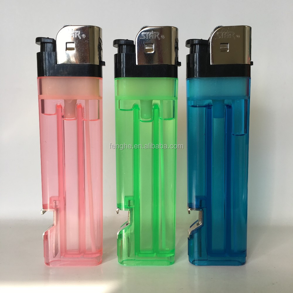 jumbo lighter with opener long lighter bottle opener Good lighter FH-218KP opener