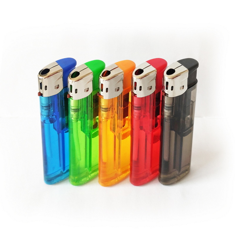 Color transparent electronic cigarette gas pocket lighter