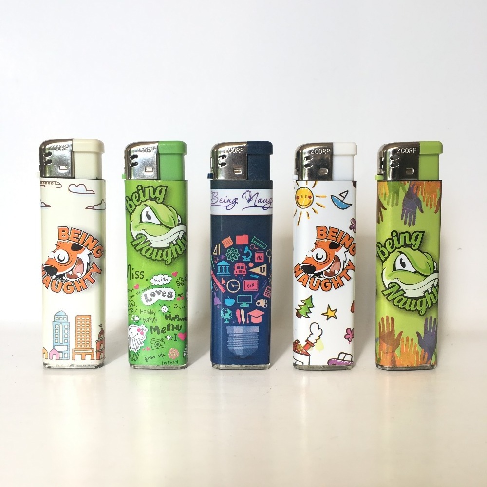 Factory Cigarette Benxi Lighter Electronic Gas Lighter FH-846 High Quality China Plastic Cartoon Business Gifts Refillable