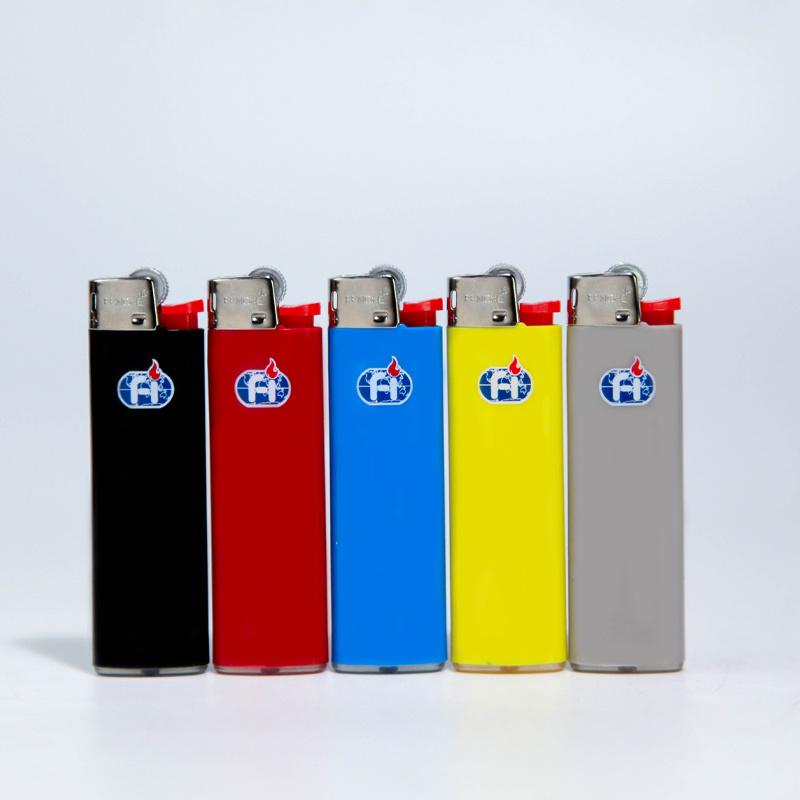 Fenghe Lighter Factory Customizes and Produces Various Models of Cigarette Lighters Made from Durable Plastic Flint Type