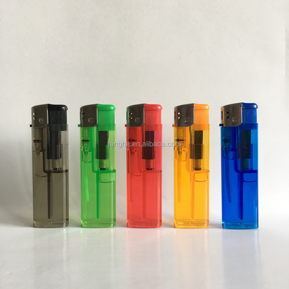 gas lighter cheap wholesale fancy lighter in China FH-608 clear