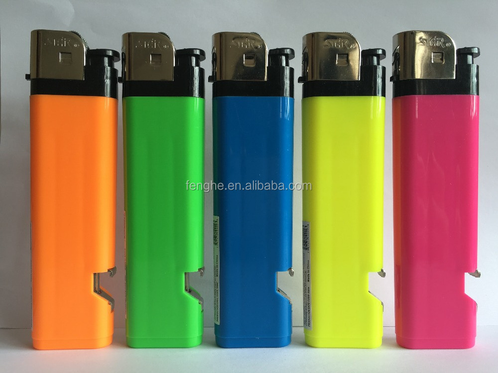 jumbo lighter with opener long lighter bottle opener Good lighter FH-218KP opener