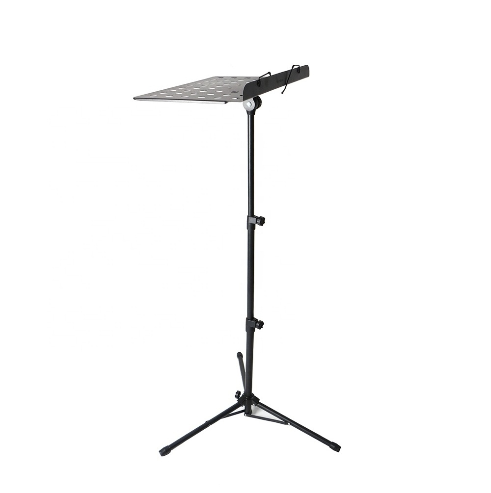 Wholesale Durable  P-06 Aluminum Alloy Black Tripod Folding Orchestra Sheet Music Stand Music Book Stand