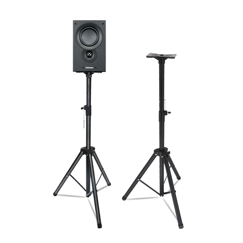 Wholesale Line Speaker Stand Portable Folding Adjustable Hight Floor Speaker Standing Stand Tripod For KTV Box