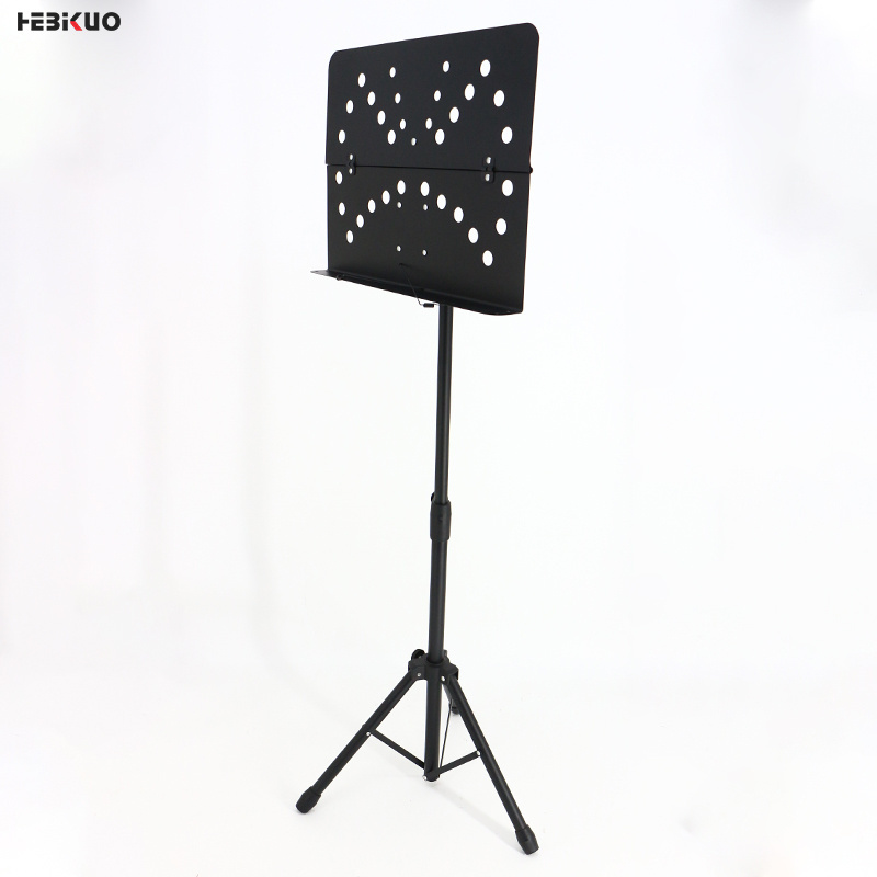 High quality stretch metal big folding reading book stand spin button sheet music stand