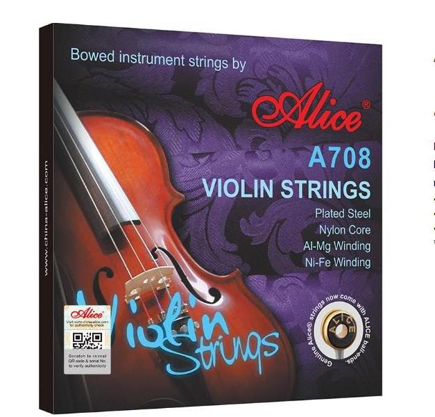 Original High Quality Alice Violin Strings A708 Musical Accessory