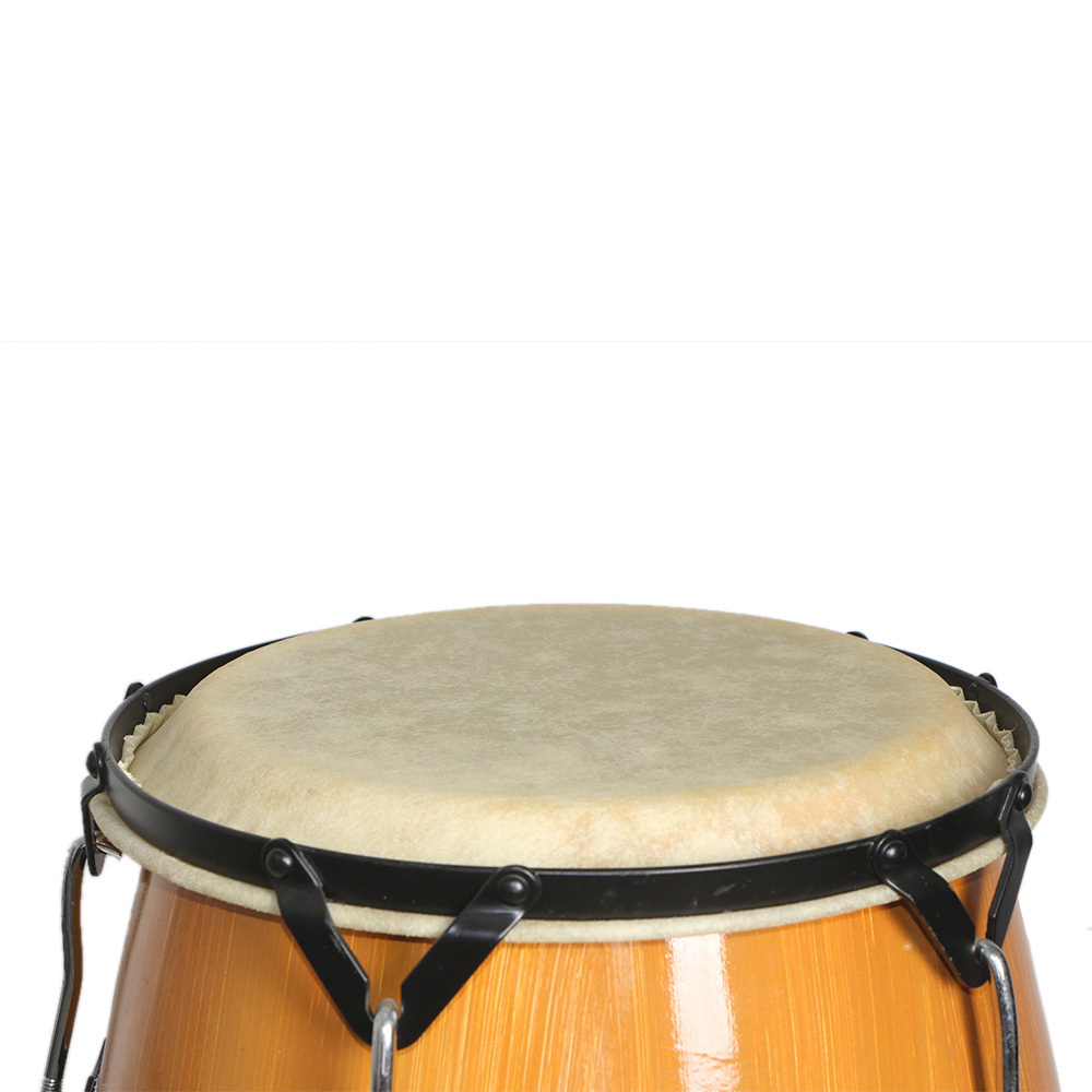 Hot Selling Wood Color Musical Percussion Instrument Goat Skin Maple Congas Drum Set With Stand