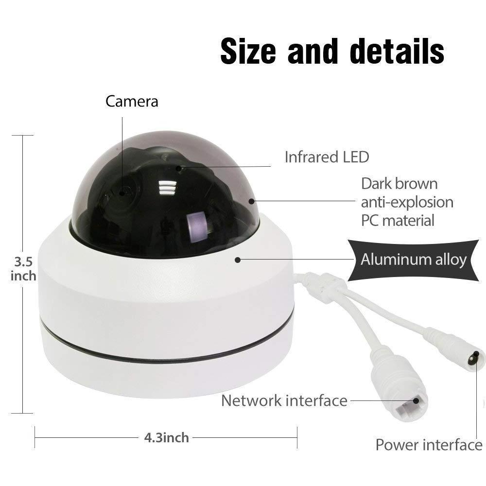 Waterproof 1080P 4X Zoom Lens  POE PTZ IP Camera