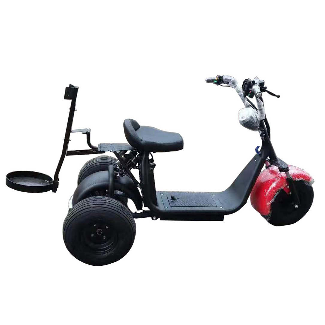 Emark EEC COC Certificate 60V 20AH Battery Electric Scooter 2000W Big Motor Fat Tire Motorcycles Three Wheel OEM citycoco golf