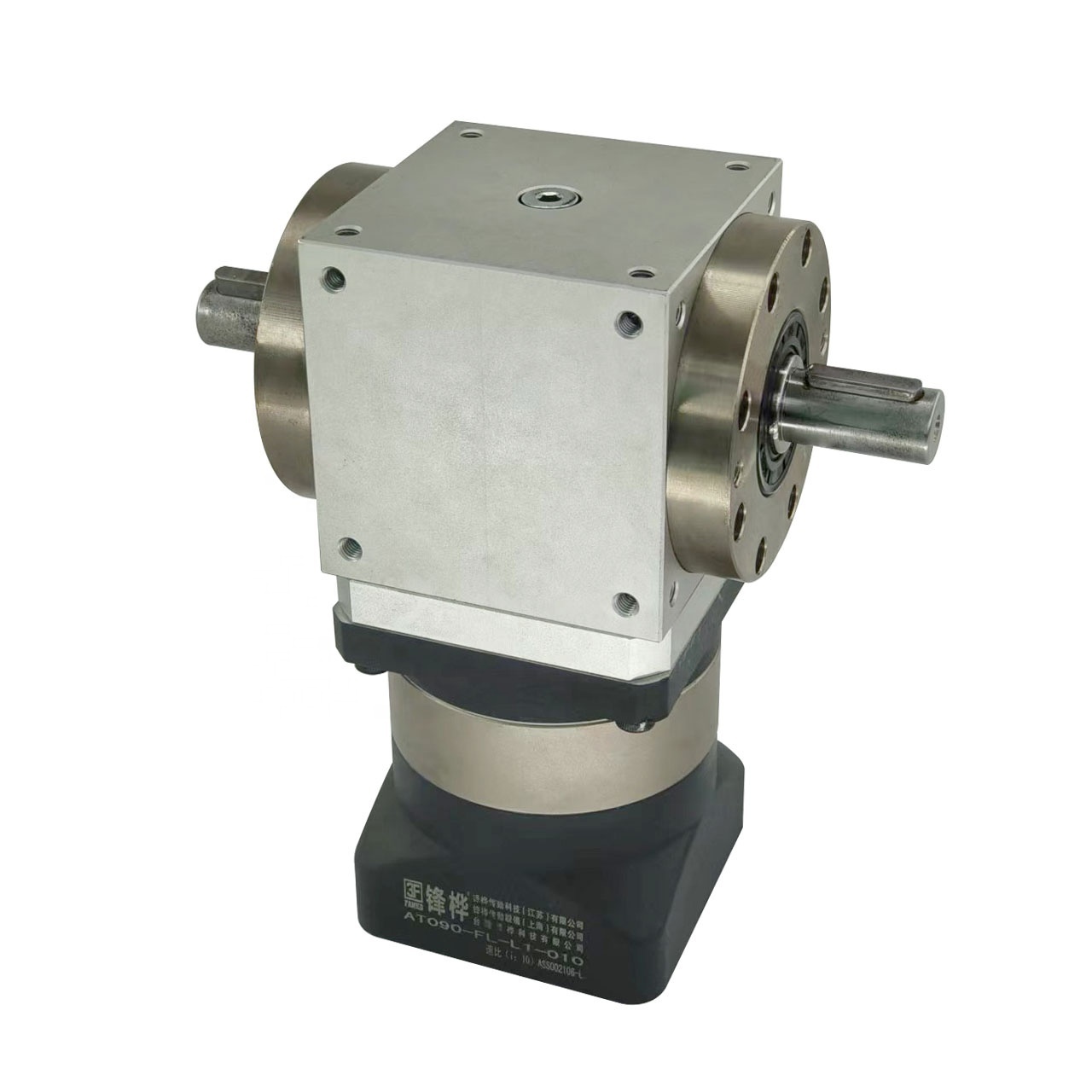 AT-FL Double Shaft Output 90 Degree Bevel Gear Reducer Small Right Angle Gearbox for Lawn Mower