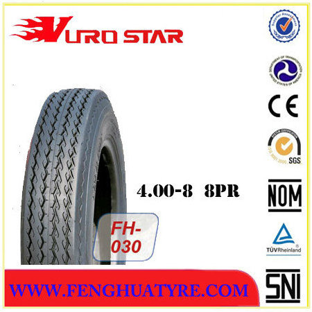 Tricycle tyre 400x8 three wheel motorcycle tyres 4.00-8 8PR