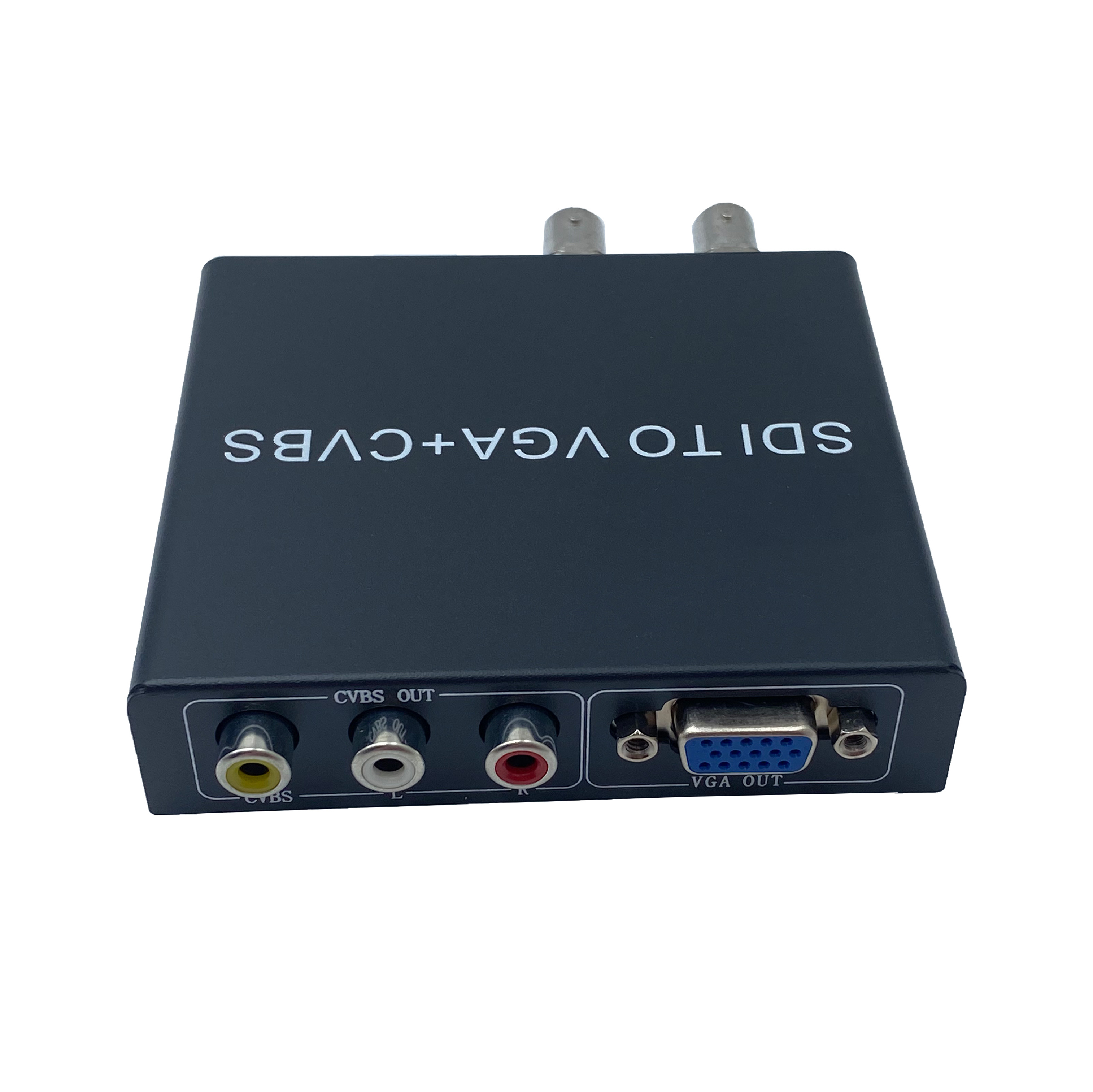 FJ-S/CV Fjgear 1080p 60hz sdi in vga/av out serial digital interface to audio video or vga with metal case