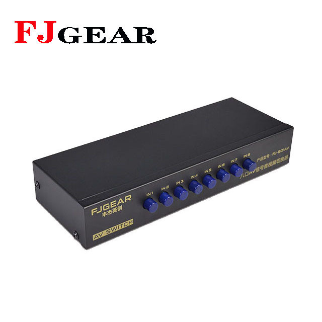 Hot selling av video audio switch RCA Switch for 8 TV input