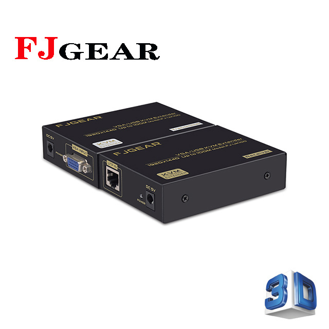 FJGRAR 100m usb kvm extender 100m usb kvm vga extender cat5/5e/6