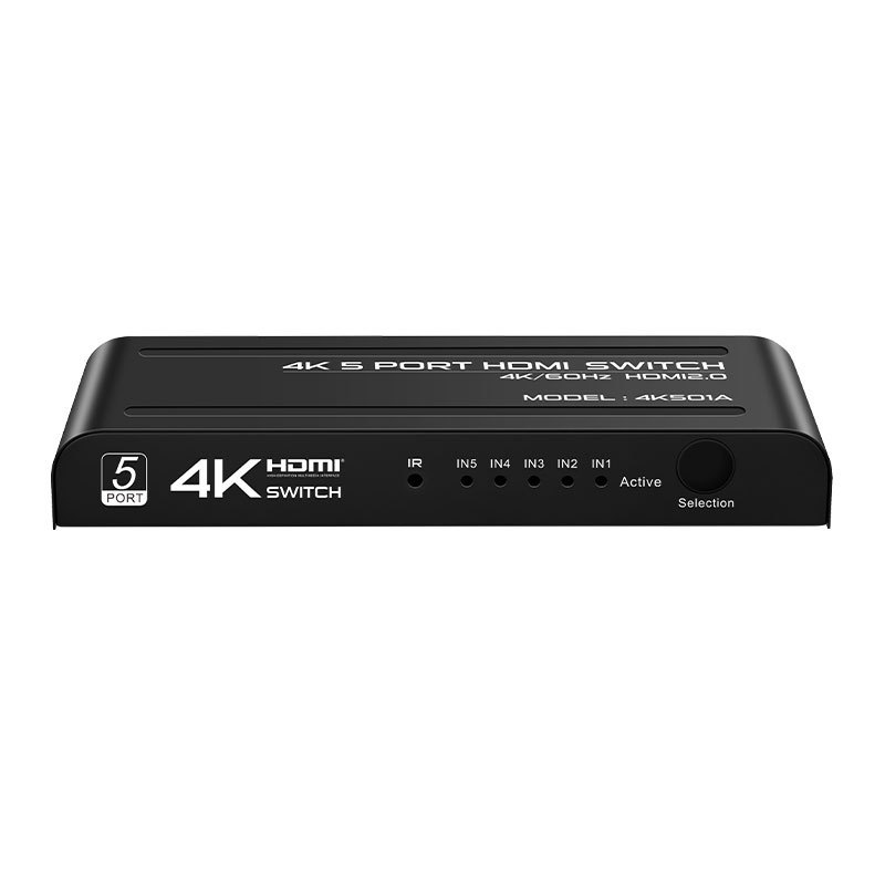 FJ-4K501i Fjgear 5 port hdmi1.4 HD video switcher 4K five devices switch freely 60Hz witch remote controller