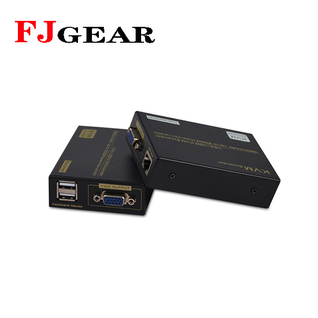 FJGEAR KVM Extender 300 meters for VGA/USB  portKVM extender usb 300m VGA,SVGA,XGA,UXGA