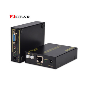 FJGEAR 1 pair VGA Extender up to 300m VGA adapter over IP vga extender cat5/5e audio and video signal transmission extender