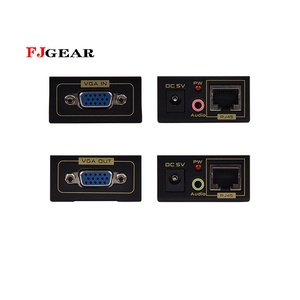 FJGEAR  factory audio and video 1080P signal VGA Extender 100m vga extender cat5 vga extender usb