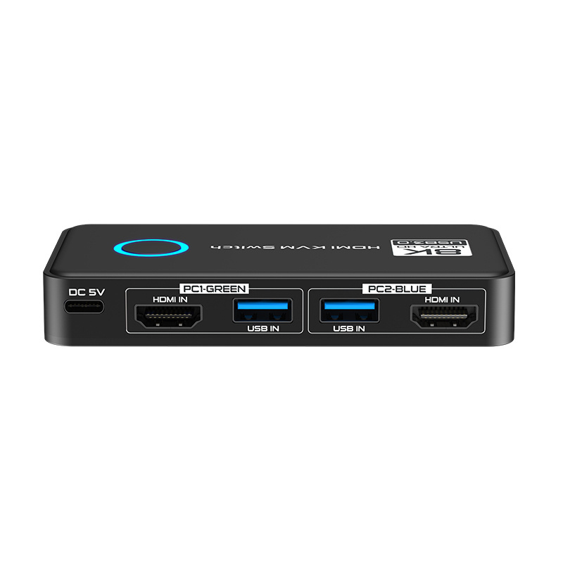 8K302S Fjgear New Arrivals 8K 7680*4320/60Hz Usb3.0 Desktop Controller Switching 2 Ports Hdmi Kvm Switch Selector