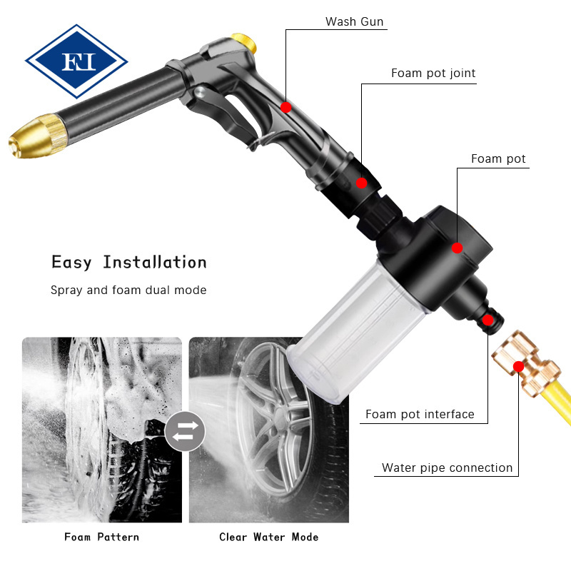 High Pressure Water Jet Cleaning Gun For Car Wash Spray Gun Pressure Car Washer Accessory Or Garden Watering