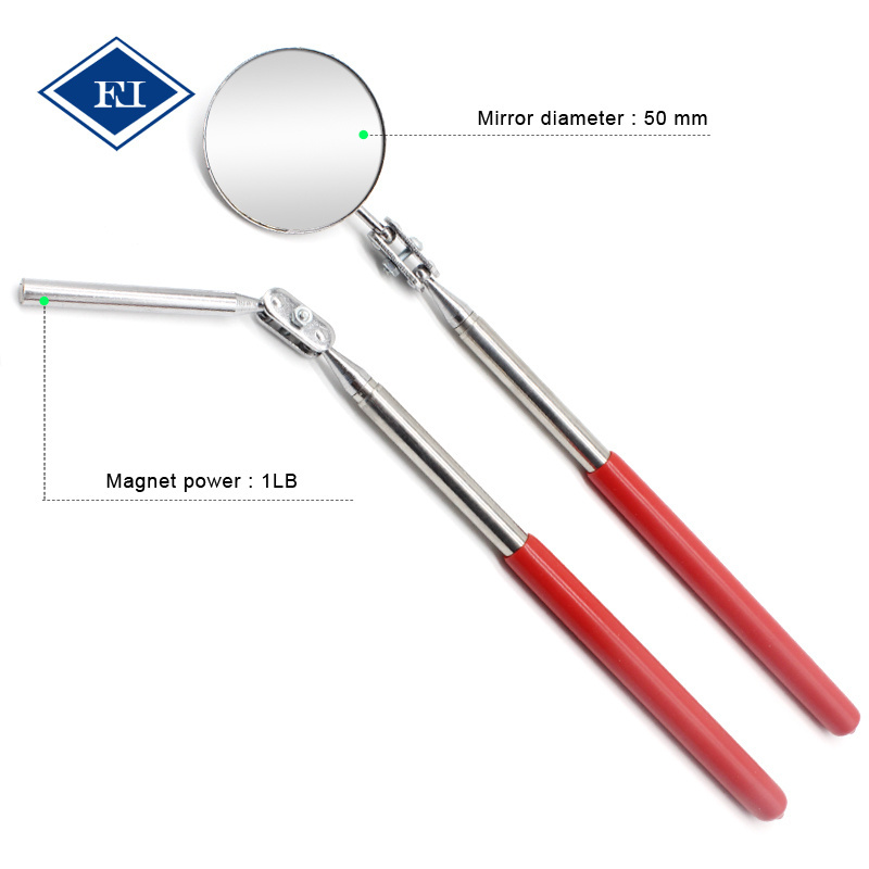 2PC Telescopic Magnetic Pick Up Tool & Inspection Mirror Tool Set