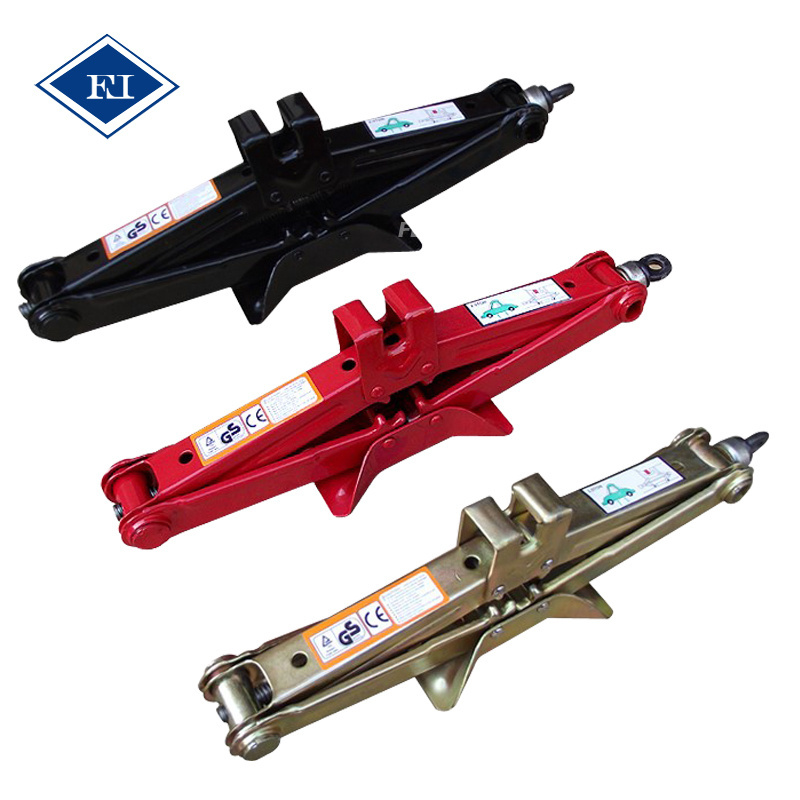 1T 1.5T 2T Ton Car Adjustable Scissor Jack With Thicker Steel Plate For Car And Off Road Vehicles Auto Repair Tools