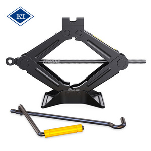 Adjustable Car Scissor Jack 1T 1.5T  2T Ton With Thicker Steel Plate For Car And Off Road Vehicles Auto Repair Tools