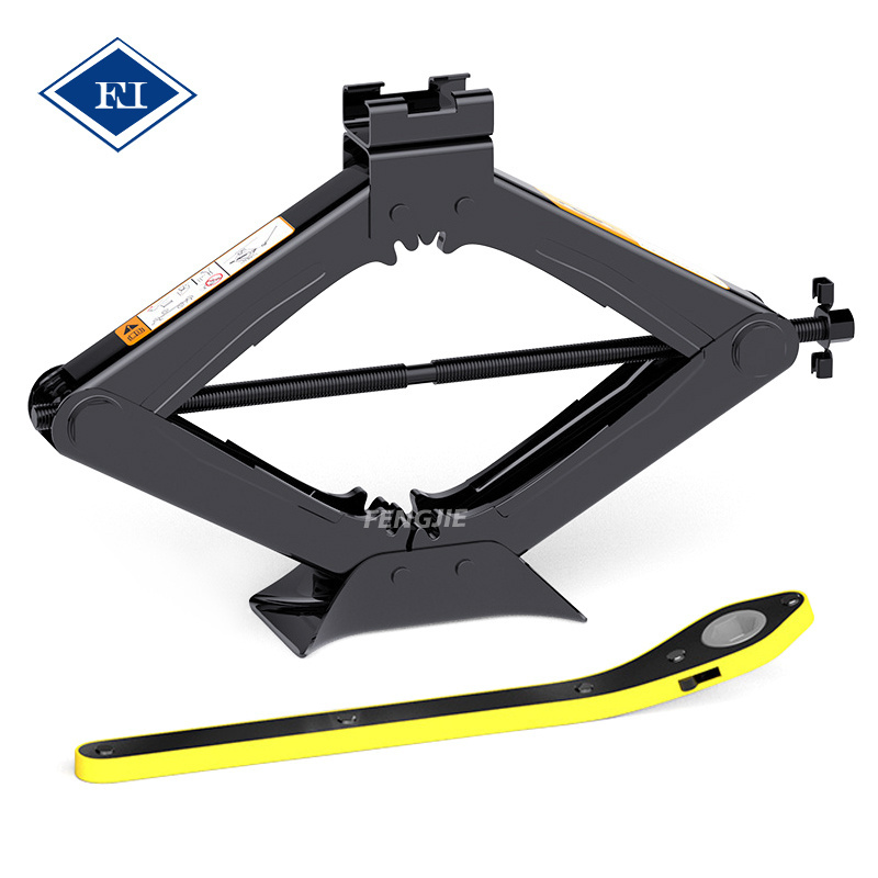 1T 1.5T 2T Ton Car Adjustable Scissor Jack With Thicker Steel Plate For Car And Off Road Vehicles Auto Repair Tools