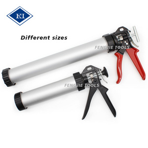 Professional Construction Tools Plastic Soft Glue Manual Skeleton Cordless Caulking Gun Aluminum Barrel Silicone Gun