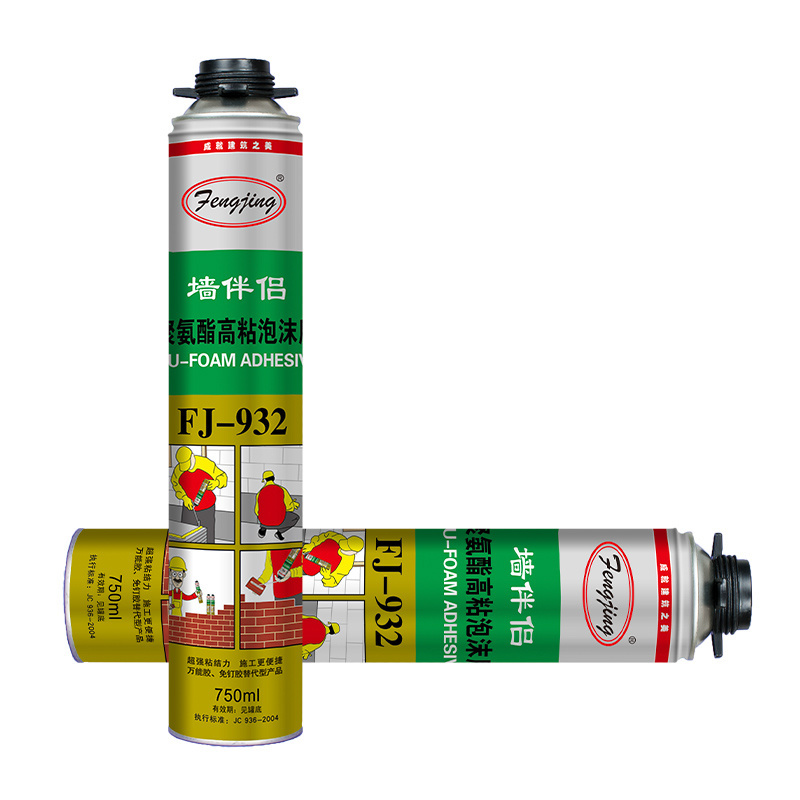 Fengjing 932 750ml high quality pu foam glue adhesive