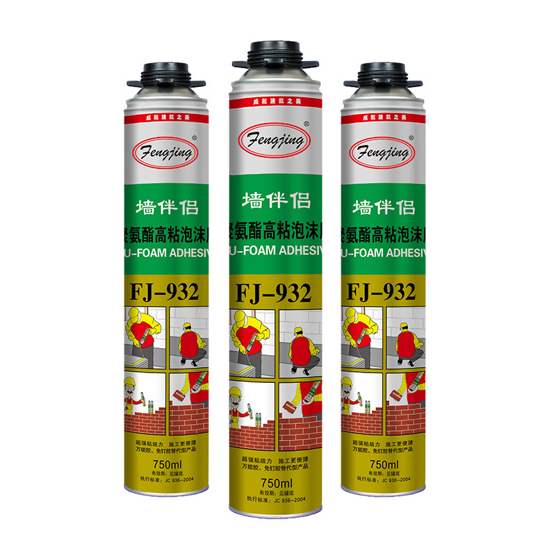 Fengjing 932 750ml high quality pu foam glue adhesive