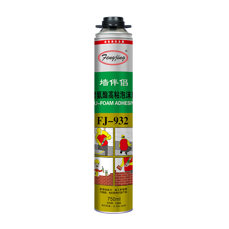 Fengjing 932 750ml high quality pu foam glue adhesive