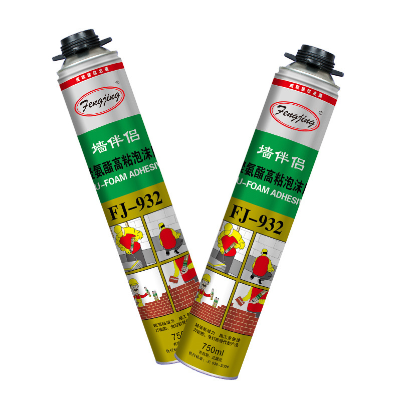 Fengjing 932 750ml high quality pu foam glue adhesive