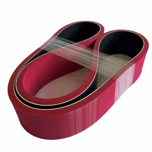 Red Rubber Coating Black Rubber Flat Belt Pulling Belt 1700x80x14