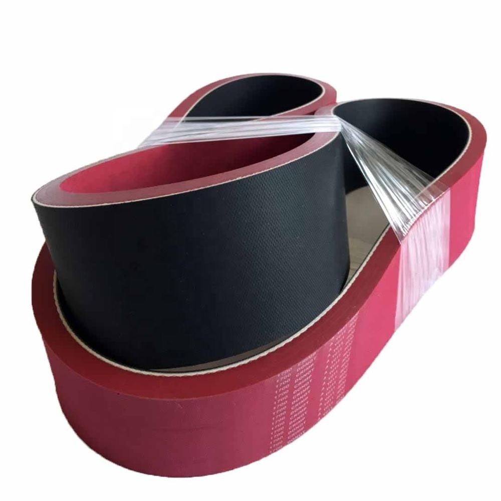 Red Rubber Coating Black Rubber Flat Belt Pulling Belt 1700x80x14