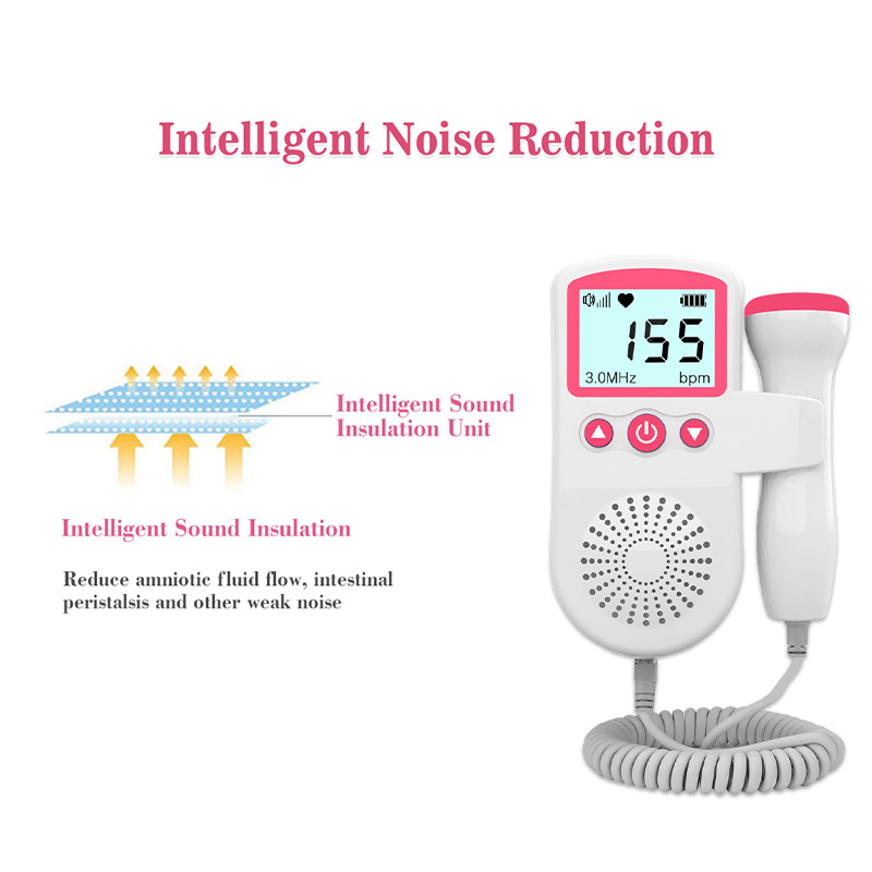 2023 best quality doppler baby - baby heart monitor - fetal doppler medical grade fetal doppler baby heart monitor for pregnancy