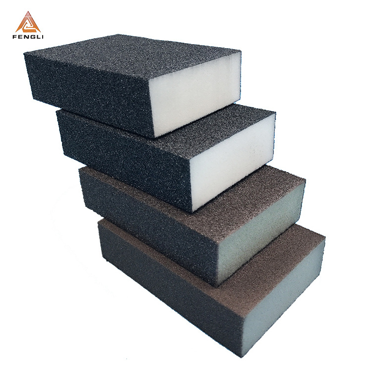 Multifunctional aluminum oxide abrasive sand paper sanding sponge block for wood metals