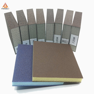 Multifunctional aluminum oxide abrasive sand paper sanding sponge block for wood metals