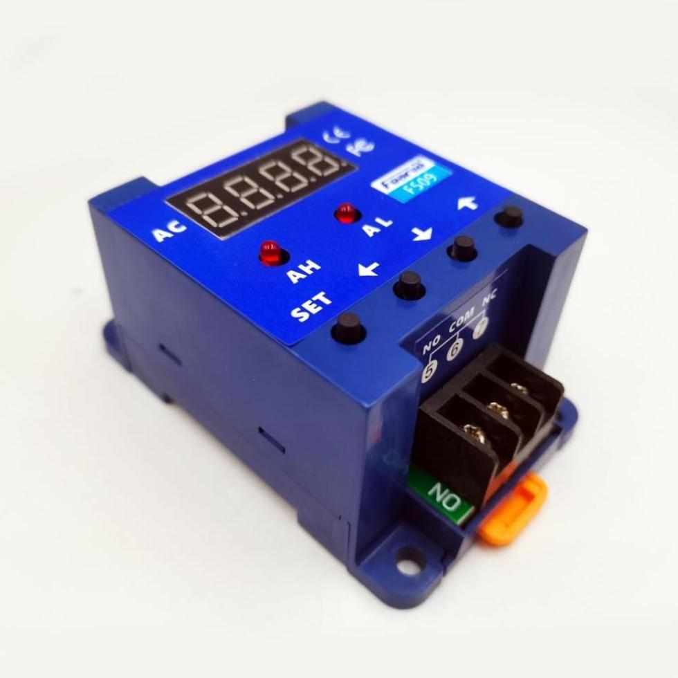 Digital Ammeter sensor Switch F509 AC 0-220V 200A Real-time Current Monitoring with Alarm Device Delay setting of AC switch