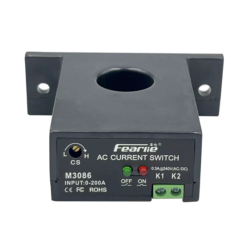 normally open & normally closed solid core 0-200A input AC current sensing switch