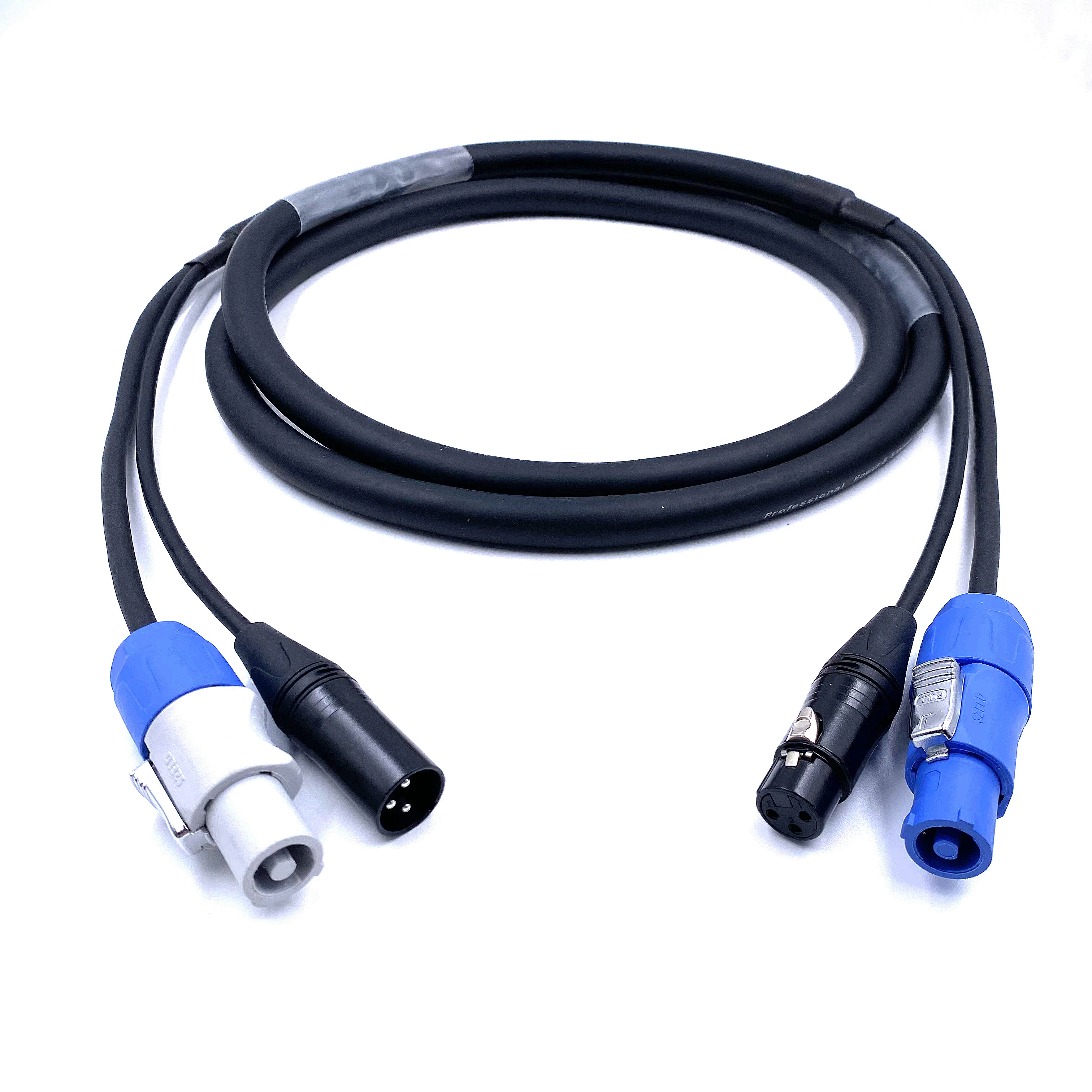 powerCon XLR Power DMX Combi Combo Cable  3*1.5mm^2 1.5M Can be Customized