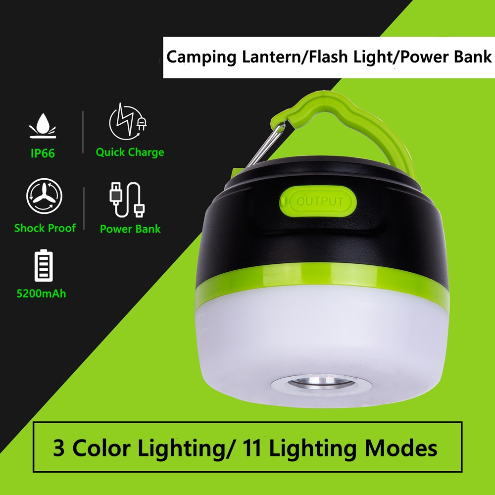 Tent lantern rechargeable led lamp camping lantern KC Certification and Ip65 IP Rating USB rechargeable outdoor light