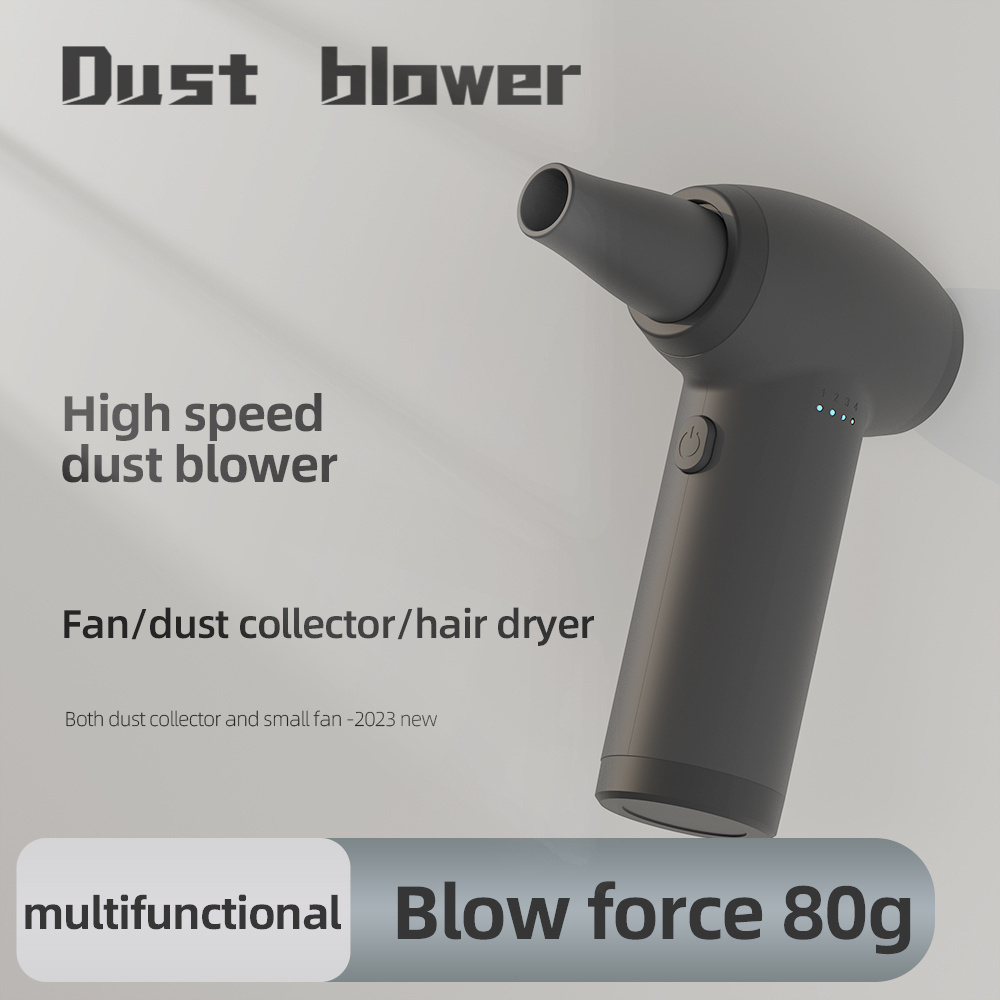 Portable Cordless Turbo Air Duster 100000RPM Electric Blower Compressed Air Gun Hair Dryer Mini Jet Fan