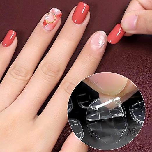 Ins Hot Sale Double Side Glue Nail Sticker for Press on Nails,Waterproof Breathable  Jelly Adhesive Tabs Nail Glue