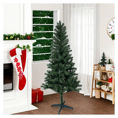 Artificial Christmas Tree Pvc Flocking With White Spray Snow Christmas Tree Light