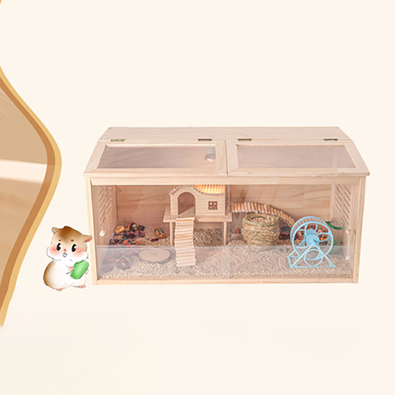 Small Animal Carrier Pet Hamster Wooden Cage pet cages Hamster House